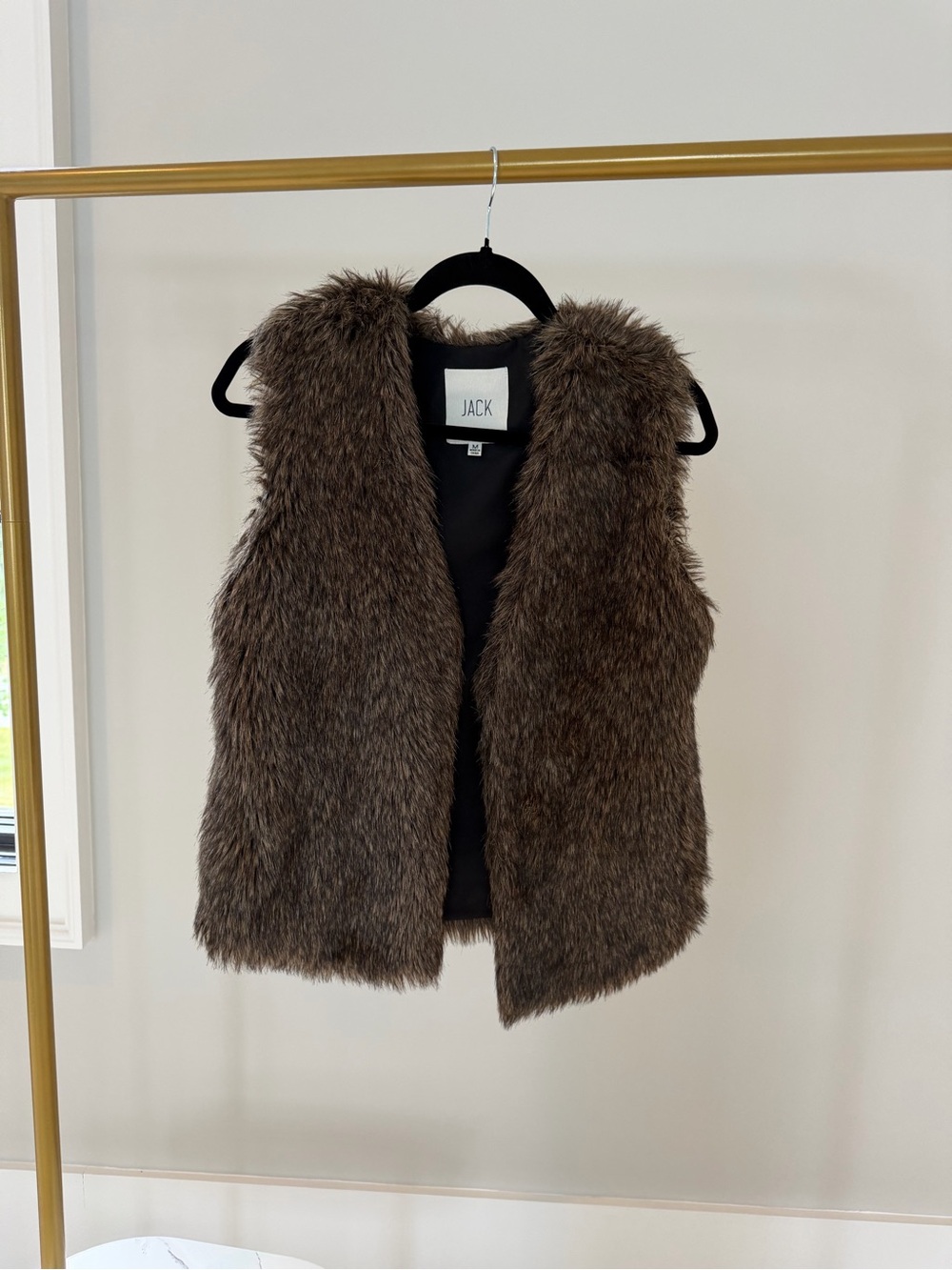 Jack by BB Dakota Faux Fur Brown-Tone Vest
